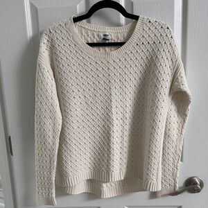 Old Navy Cream Textured Sweater